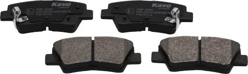 Kavo Parts KBP-3062 - Комплект спирачно феродо, дискови спирачки vvparts.bg