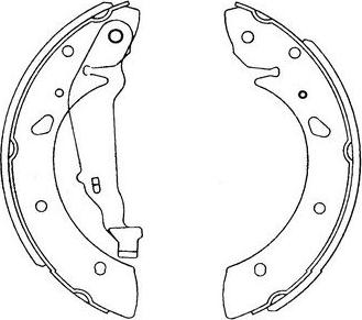 Kavo Parts KBS-9915 - Комплект спирачна челюст vvparts.bg