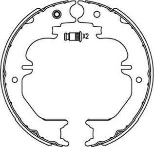 Kavo Parts KBS-9923 - Комплект спирачна челюст vvparts.bg