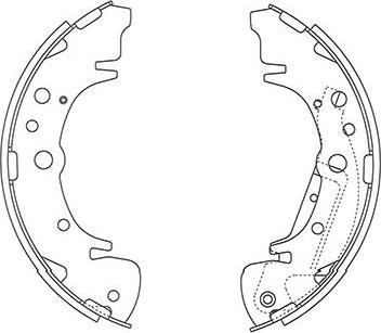 Kavo Parts KBS-4412 - Комплект спирачна челюст vvparts.bg