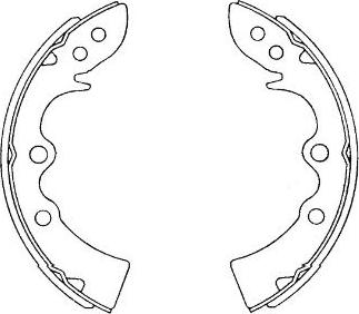 Kavo Parts KBS-5408 - Комплект спирачна челюст vvparts.bg