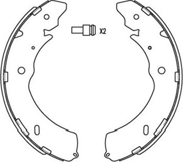 Kavo Parts KBS-6407 - Комплект спирачна челюст vvparts.bg