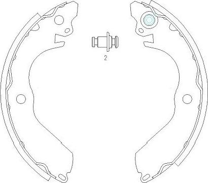 Kavo Parts KBS-6411 - Комплект спирачна челюст vvparts.bg