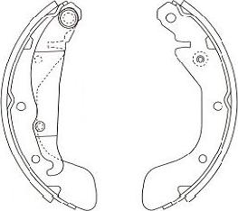 Kavo Parts KBS-1409 - Комплект спирачна челюст vvparts.bg