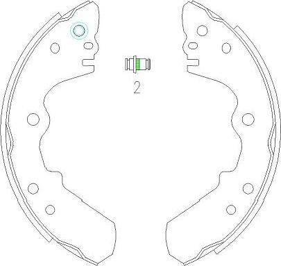 Kavo Parts KBS-3904 - Комплект спирачна челюст vvparts.bg