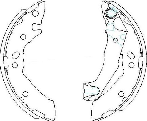 Kavo Parts KBS-3408 - Комплект спирачна челюст vvparts.bg