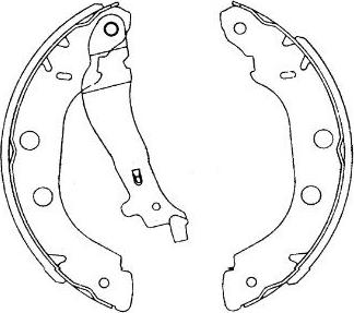 Kavo Parts KBS-7419 - Комплект спирачна челюст vvparts.bg