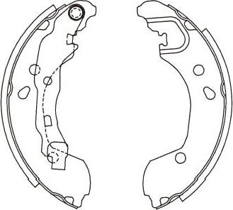 Kavo Parts KBS-7415 - Комплект спирачна челюст vvparts.bg