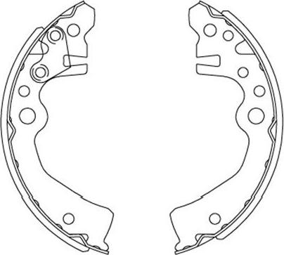 Kavo Parts KBS-7417 - Комплект спирачна челюст vvparts.bg