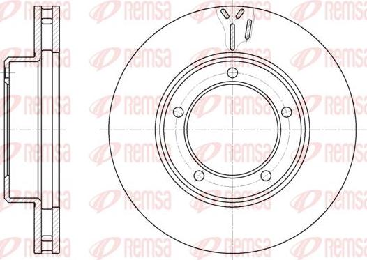 Kawe 6945 10 - Спирачен диск vvparts.bg