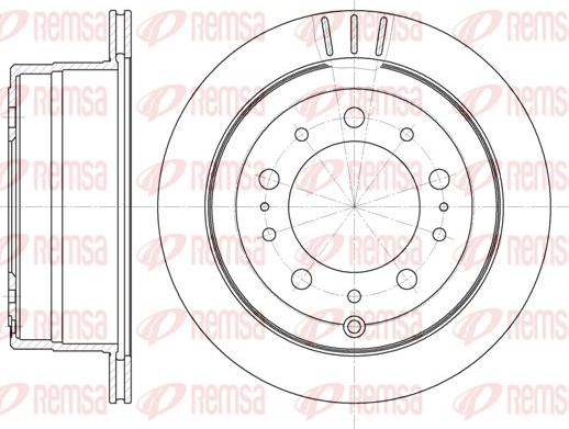 Kawe 6948 10 - Спирачен диск vvparts.bg