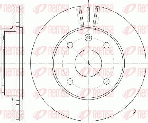 Kawe 6959 10 - Спирачен диск vvparts.bg