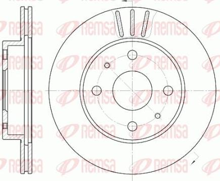 Kawe 6954 10 - Спирачен диск vvparts.bg