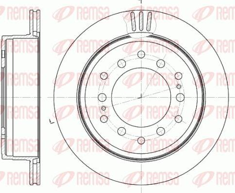 Kawe 6956 10 - Спирачен диск vvparts.bg