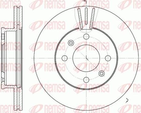 Kawe 6958 10 - Спирачен диск vvparts.bg