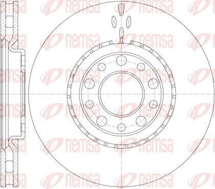 Kawe 6964 10 - Спирачен диск vvparts.bg