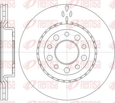 Kawe 6966 10 - Спирачен диск vvparts.bg