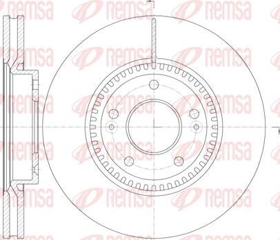 Kawe 6988 10 - Спирачен диск vvparts.bg