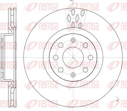 Kawe 6982 10 - Спирачен диск vvparts.bg