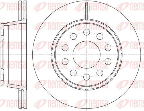 Kawe 6930 10 - Спирачен диск vvparts.bg