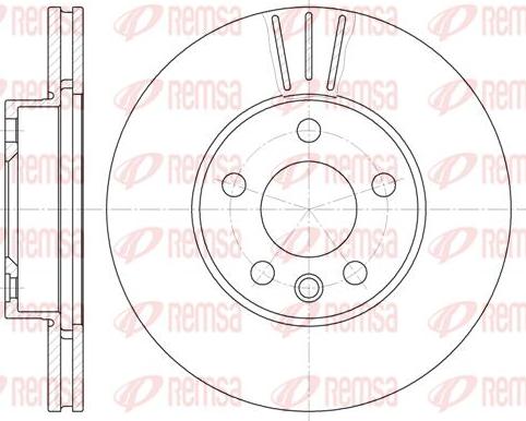 Kawe 6496 10 - Спирачен диск vvparts.bg