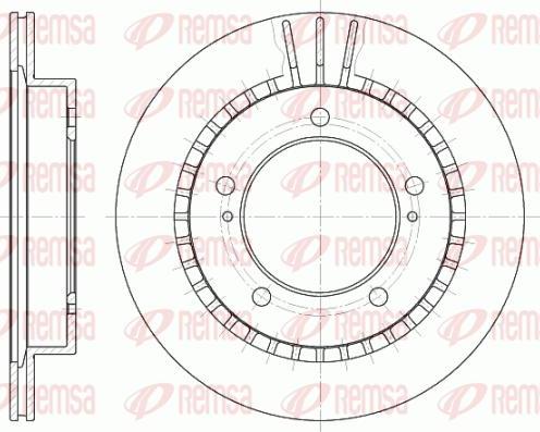 Kawe 6492 10 - Спирачен диск vvparts.bg