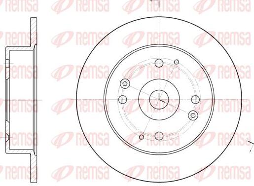 Kawe 6448 00 - Спирачен диск vvparts.bg