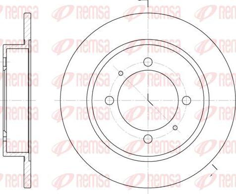 Kawe 6447 00 - Спирачен диск vvparts.bg