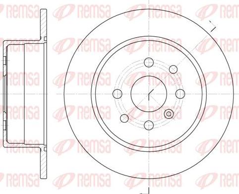 Kawe 6454 00 - Спирачен диск vvparts.bg