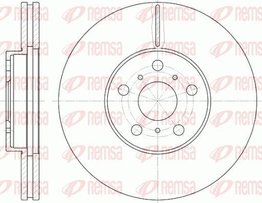 Kawe 6465 10 - Спирачен диск vvparts.bg