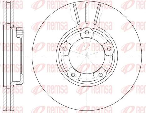 Kawe 6405 10 - Спирачен диск vvparts.bg