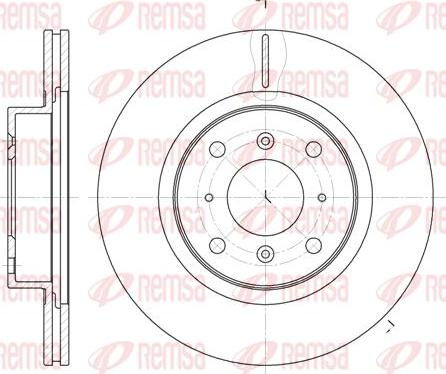 Kawe 6484 10 - Спирачен диск vvparts.bg