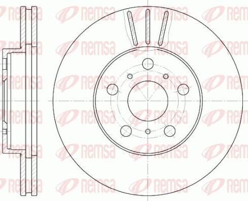 Kawe 6439 10 - Спирачен диск vvparts.bg