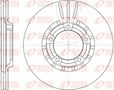 Kawe 6437 10 - Спирачен диск vvparts.bg