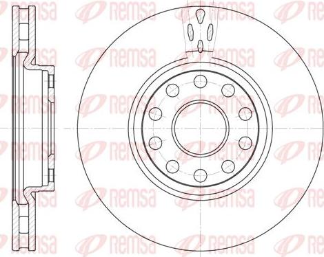 Kawe 6479 10 - Спирачен диск vvparts.bg