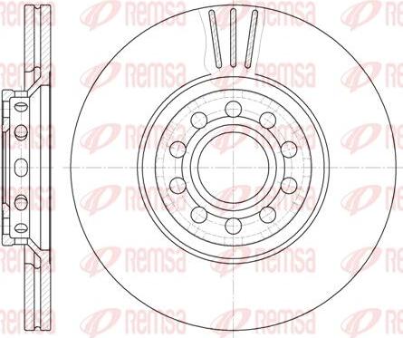 Kawe 6596 10 - Спирачен диск vvparts.bg