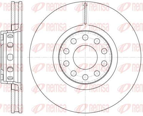 Kawe 6592 10 - Спирачен диск vvparts.bg