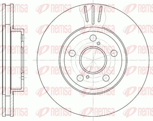 Kawe 6540 10 - Спирачен диск vvparts.bg