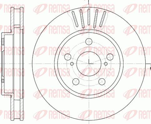 Kawe 6541 10 - Спирачен диск vvparts.bg