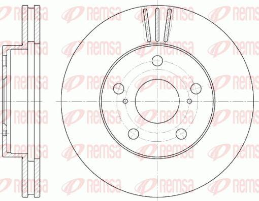 Kawe 6580 10 - Спирачен диск vvparts.bg