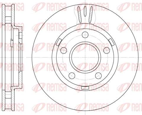 Kawe 6581 10 - Спирачен диск vvparts.bg