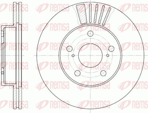 Kawe 6582 10 - Спирачен диск vvparts.bg