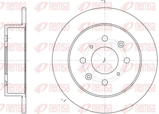 Kawe 6521 00 - Спирачен диск vvparts.bg