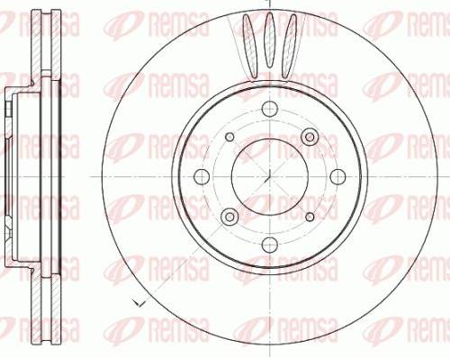 Kawe 6641 10 - Спирачен диск vvparts.bg