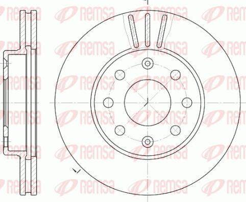 Kawe 6655 10 - Спирачен диск vvparts.bg