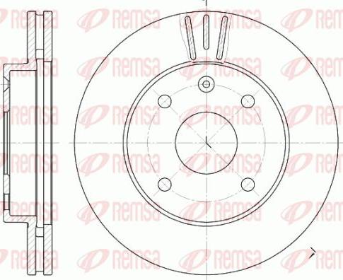 Kawe 6656 10 - Спирачен диск vvparts.bg