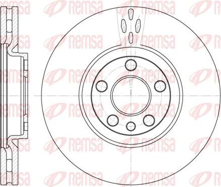 Kawe 6658 10 - Спирачен диск vvparts.bg