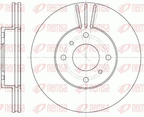 Kawe 6610 10 - Спирачен диск vvparts.bg