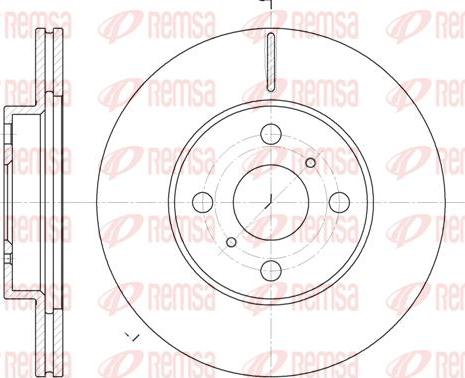 Kawe 6635 10 - Спирачен диск vvparts.bg