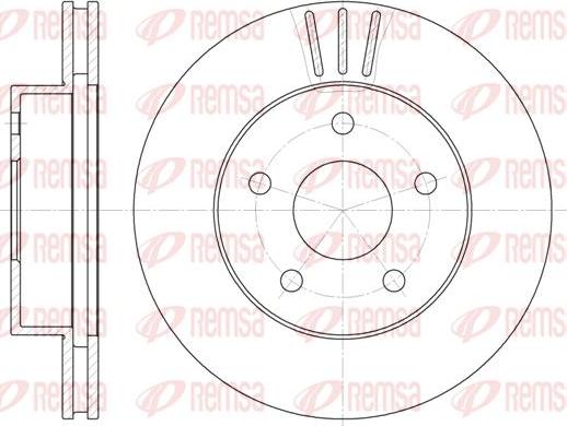 Kawe 6626 10 - Спирачен диск vvparts.bg